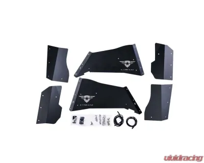 Combat Off Road Aluminum Inner Fender Liners Rear Pair Jeep Wrangler 2007-2018 - 15-1069